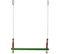 Juinrinet Chicken Swing Toy for Hens Parrots Macaws with Strong Iron Cable | Safe and : the iron cable resists wear, the wooden frame stays stable; adjustable rope length fits coops and birds.
