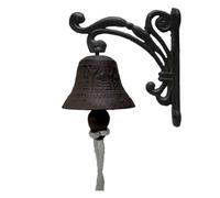 Juinrinet Doorbell Vintage Cast Iron Wall Mount for Farmhouse Decor Accent | Premium cast iron, traditional craftsmanship, vintage wall bell enhances rustic farmhouse decor with , clear resonance