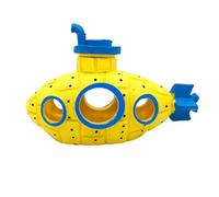 Juinrinet Fish HandPainted Play 12.5x8x6cm | Hand-painted submarine figure serves as a playful rest station in the tank and inspires curiosity in fish and pets.