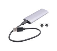 Juinrinet M2 NGFF SSD Case USB 3.1 Gen2 Type-C B+M Key for 2230 2260 2280 | aluminum body keeps the enclosure portable, great for on-the-go migrations and external storage setups.