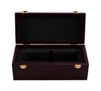 Juinrinet Mic Storage Box Wood Carrying Case for Wireless Mics | Wood mic box combines durability with a compact profile, making it easy to stash in a bag, trunk, or flight case.