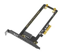 Juinrinet PCI-E 4X to NVMe Converter for E1.S EDSFF with Heat Sink Bracket | Transforms EDSFF E1.S into PCIe NVMe, compact low-, 6#-32 and silver M2 screws included.