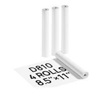 Juinrinet Thermal Printer Paper 8.5 x 11 Inches 4 Roll Pack for Letter Use | Usage tips from offset printing: keep both paper ends aligned; black-marked back prints face down properly.