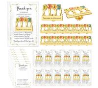 Juinte 24 Pack Employee Appreciation Gifts Bulk, TEAM Puzzle Piece Lapel Pin with Inspirational Cards and Clear Bags, Coworker Staff Recognition Gifts for Office Team Volunteers (Make A Difference)