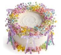 Juinte 30 Pcs Baby's Breath Cake Topper Decorations Artificial Wildflower Cake Decorations Floral Cakes Toppers for Wedding Baby Shower Birthday Party Supplies