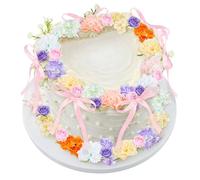 Juinte 30 Pcs Peony Cake Topper Decorations Artificial Wildflower Cake Decorations Floral Cakes Toppers for Wedding Baby Shower Birthday Party Supplies