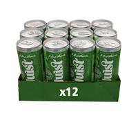 Juist Sparkling Apple Juice 250ml Cans x 12 Pack - 100% Fruit Juice, Lightly Carbonated, No Added Sugar, Refreshing Fizzy Drink, Natural Ingredients, Crisp Taste, Multipack for On the Go Hydration