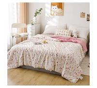 JUIYU Bed Throws Spring Summer Lace Thin Quilt Quilting Fashion Print Home Textile Quilted Quilts Soft King Size Blanket Blankets & Throws (Color : 8, Size : 200x230CM 78x90inch)