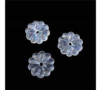 JUIYU Chandelier Crystal Prisms Pendants Clear Crystal Rosettle Beads Chrysanthemum Shape Glass Chandelier Parts Crystals Lighting Lamp Replacement Parts (Color : 20mm 50pcs)