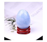 JUIYU Crystal Stone 1PC Natural Crystal Egg Semi Precious Stone Rose Quartz Presents (Color : Kyanite, Size : 40x30mm)