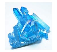JUIYU Crystal Stone Quartz Natural Blue Crystal Cluster Gemstone Flower Crystals Presents (Size : 180-200g)