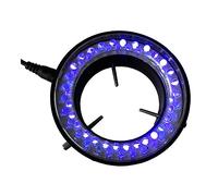 JUIYU Microscope Accessories Kit Microscope Illuminators 395~400nm 60 PCS LED Microscope U_V Ring Light Purple Color Ring Lamp 110V-240V for Microscope Illumination Microscope Slides