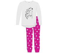 Jujak Girls Palomino Horse Pyjamas Pjs Prestige Range (Pink/White, 11-12 Years)