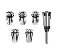 JUJIAN 1/4 ER16 Router Damper Socket Adapter Extending Chuck Stand Engraving Machine Extending Train with Eater Sleeve Set