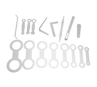 JUJIAN 17 Pcs Saxophone Cushions Repair Kit äåSinsument Chicken Putting Tool Underhole Accessories