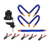JUJIAN Table Cover Soldering Station with 5 Flexible Arms Solder Piston Hole PCB Welding Repair Tool Screw Hand(5 Claws)