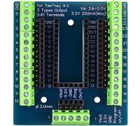 jujinglobal Teensy 4.0 Breakout Board, 33Pins 3.81mm Screw Terminal Expansion Board, Compatible for Arduino