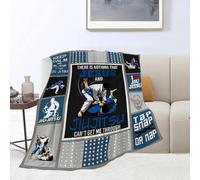 Jujitsu Gifts Blanket Jujitsu Throw Blankets Cozy Fleece Flannel Blanket Soft Warm Plush Lightweight Blanket Jiu Jitsu Gifts for Men Boys for Couch Sofa Bed 40"X50"
