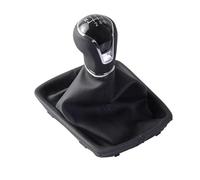 Jujlwm for Seat for Leon 1ll MK3 2012-2020 5/6 Speed Manual Leather Gear Shift Knob Car Accessories Gear Shift Lever Knob(Black 6 Speed)