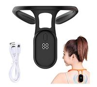 JUJNE Invisible Smart Posture Corrector, Vibration Reminder Improving The Hunchback Upright Device, Restore Beautiful Neck And Back Curves,Black