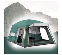 JUJNE Pop Up Tents Camping 5 to 8 Persons Sunscreen, Two Bedrooms and One Living Room Camping Tent, Light and Practical Stand Up Tents for Adults, Ideal for Camping in the Garden