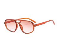 JUJNTNT Classic Double Bridge Sunglasses for Men Women Lightweight Frame Tinted Lens Eyewear with Durable Hinge Integrated