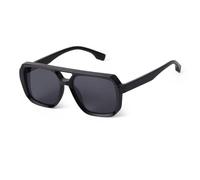 JUJNTNT Flat Top Square Sunglasses for Men Women Oversized Thick Frame Eyewear with Double Bridge Design Retro Geometric Ti