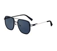 JUJNTNT Men's Retro Double Bridge Square Sunglasses - Polarized Gradient Lens UV400 Protection Metal Frame Eyewear for Driving Outdoor,C1,One size