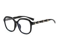 JUJNTNT Oversized Glasses for Women Men Retro Square Clear Lens Eyeglasses Frame with Stylish Bamboo Joint Effect Metal Tem