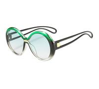 JUJNTNT Oversized Round Sunglasses for Women Retro Big Frame Sun Glasses with Unique Hollow Temples UV400 Protection Stylis