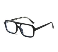 JUJNTNT Retro Double Bridges Sunglasses for Women Men Luxury Clear Candy Color Uv400 Trending(Black clear)