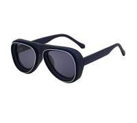 JUJNTNT Retro Oversized Square Sunglasses for Women Men Black Thick Frame with Gold Metal Trim Trendy Fashion Sun Glasses Vintage St