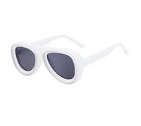 JUJNTNT Retro Oversized Square Sunglasses for Women Men Black Thick Frame with Gold Metal Trim Trendy Fashion Sun Glasses Vintage St