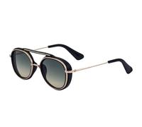 JUJNTNT Retro Round Double Bridge Sunglasses For Women's Men's -Acetate Frame Gradient UV400 Lens Lightweight Eyewear for Fashion Outdoor,C3,One size