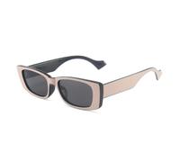 JUJNTNT Retro Small Rectangle Sunglasses Women Popular Fashion Candy Color Men Square Shades Uv400(Pink black gray)