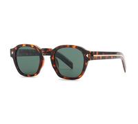 JUJNTNT Vintage Chunky Rounded Square Sunglasses for Men Women Classic Retro Geometric Black Frame UV400 Protection Eyewear with Gold Stripe Temples,C2,One size