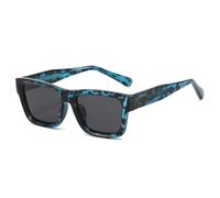 JUJNTNT Women's Retro Square Sunglasses, Fashionable Oversized Frames, Uv Protection(Blue)