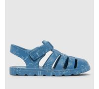 JUJU JELLIES Blue Dino Print Cherub Boys Junior Sandals UK 12 (EU 30)