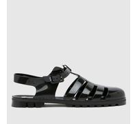 JUJU JELLIES Maxi Fisherman Sandals in Black UK 7 (EU 41)