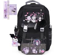 juju Kur Backpack, Black, M, Kawaii