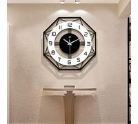 JUJUDA Large Wall Clocks for Living Room Decor Modern Silent Wall Clock for Home House Kitchen Bedroom Decorative Big Wall Clock Non Ticking Battery Operated Quartz for Bathroom Outdoor Indoor 17 in