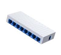 JUJUFREE 8 Port Gigabit Unmanaged Ethernet Switcher Networking Ethernet Splitter Optimization Fast Speed Deployment