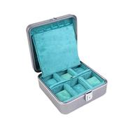 JUJUFREE Portable Aluminum Watch Case Lightweight for Safe Storage Feature Shockproof Lining and Secure Design