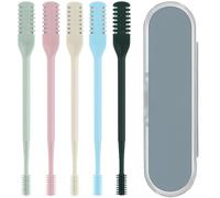 JUJUGO Nose Hair Cutter, 5 Pieces, Easy, Safe, Just Turn, Women's, Men's, Washable, Portable, Convenient, Manual, Fluffy Hair Razor