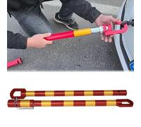 JUJUJ 1pc Multi-purpose Tow Bars for Vehicles - Steel Tow Pole for Car/Truck/Trailer/SUV with Anti-Collision Shock Spring(30t)