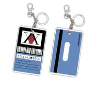 Jujutsu Hunter License Style Card,Hunter×Hunter,HxH,Hunter×Hunter License Keychain Card Holder Bus Meal Card(Style A*2)