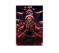 Jujutsu Kaisen Anime Ryomen Sukuna Anime Poster Decorative Painting Canvas Wall Art Living Room Poster Bedroom Painting Wall Art Picture Print Modern Family Room Decor 20 x 30 Inches (50 x 75 cm)