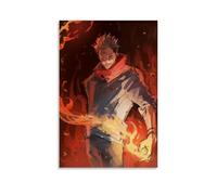 Jujutsu Kaisen Anime Ryomen Sukuna Cartoon Personality Poster Decorative Painting Canvas Wall Art Living Room Poster Bedroom Painting Wall Art Picture Print Modern Family Room Decor 08 x 12 Inches (20
