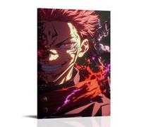 Jujutsu Kaisen Anime Ryomen Sukuna Character Poster Decorative Painting Canvas Wall Art Living Room Poster Bedroom Painting Wall Art Picture Print Modern Family Room Decor 08 x 12 inches (20 x 30 cm)