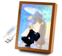 Jujutsu Kaisen Illuminated Painting, LED Glowing Photo Frame, Gojo Satoru and Geto Suguru, Night Light Picture Frame, Suitable for Wall Decoration in Anime Themes, Bedroom, Living Room, Bookstores
